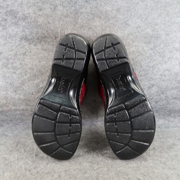 Comfort Clog Shoes Womens 6 Bolo Slip On Red Patent Casual Work Comfort Walking - Picture 11 of 16